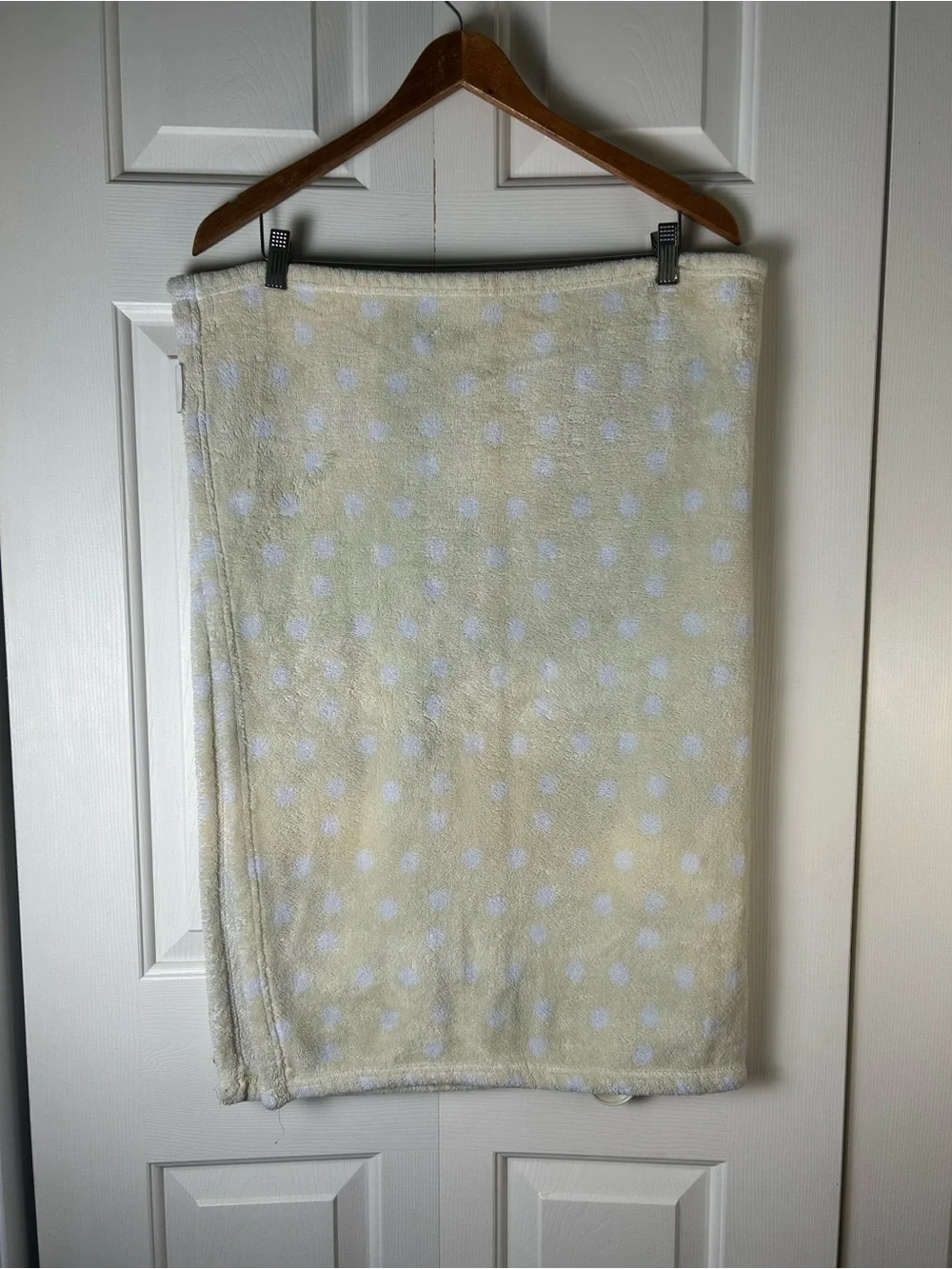 Bedtime Originals Brown Monkey Baby Blanket Yellow White Polka Dots Lovey